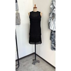 one-piece / ノースリーブワンピース 黒 ビーズ #a881