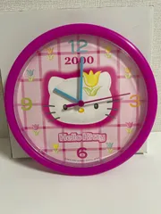 hello kitty かべかけ時計キラキラ　新品未使用　動作確認済み キティ 時計 - メルカリ