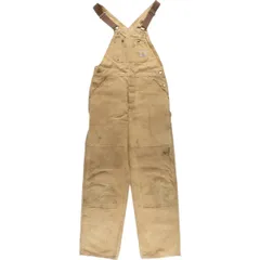 古着 90年代 カーハート Carhartt ダブルニー ダック オーバーオール USA製 メンズw34相当 ヴィンテージ/eaa544631