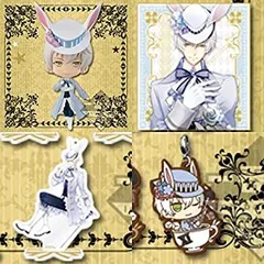 【中古】(未使用･未開封品)一番くじ ツキウタ。 〜Rabbits Kingdom〜 C賞 霜月隼フィギュア E賞 白兎王国色紙 F賞 アクリルスタンド G賞 ラバーマスコット 4点セット 霜月