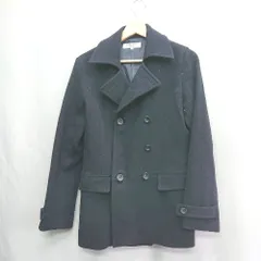 ◇ ⊇ NATURAL BEAUTY BASIC ナチュラルビューティーベーシック 長袖 ピーコート サイズL ブラック系 レディース E  【1503060014868】のサムネイル