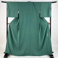 本日最終価格！！！ジュサブロー着物　花びらちらし　モスグリーン odasho ジュサブロー花びら Loje（ロジェ）-京呉館レンタル-