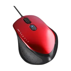 バッファロー BUFFALO 有線 BlueLED 5ボタン ネオフィットマウス Mサイズ レッド BSMBU515MRD 1のサムネイル