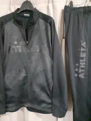 ATHLETA アスレタ ジャージ 上下 セットアップ 黒 M 迷彩 カモフラ