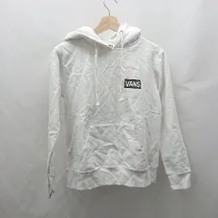 ◇ ⊇ VANS ヴァンズ 裏起毛 長袖 フーディー サイズS ホワイト レディース E  【1503060041000】