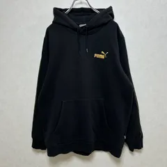 【美品】PUMA プーマ 裏起毛 スウェットパーカー ESS TAPE MINIMAL GOLD フーディースウェット XLサイズ