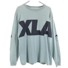 エクストララージ 長袖 Tシャツ M グリーン系 XLARGE ロンT デカロゴ メンズ 【中古】  【230228】