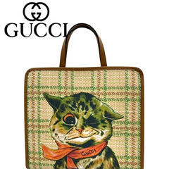 【中古美品】GUCCI グッチ ルイスウエインコラボ　チルドレンズコレクション 605614 PVCxレザー