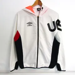 アンブロ パーカー トップス ジップアップ ジャージ スポーツウエア メンズ Lサイズ 白×紺 UMBRO 【中古】のサムネイル