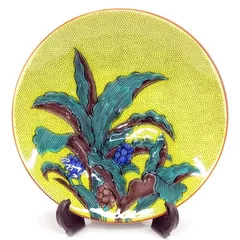 【在庫セール】お皿 おしゃれ 九谷焼 名品 豆皿 吉田屋万年青 陶器 小皿 取り皿 和食器