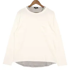 BEAMS HEART ビームス ハート 通年 レイヤード風★ 長袖 ロンT カットソー Tシャツ Sz.M メンズ 白