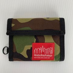 マンハッタンポーテージ Manhattan Portage 3つ折財布 ウォレット 迷彩 カモフラージュ 緑