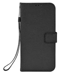 iPhone17 Pro Max ケース 手帳 チェック柄 手帳 ケース 【Color】ブラック