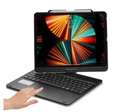 360度回転 iPad Pro 12.9インチ 2022 第6世代 キーボード タッチパッド搭載 バックライト ケース 一体型 折り畳み iPadPro12.9 第 5 世代 4 世代 3 世代 カバー トラックパッド アイパッドプロ12.9 キーボード