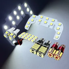 ハイゼットカーゴ S321V S331V バックランプ ナンバー灯 ポジション球 LEDルームランプ 8点セット 専用設計 激眩 ライト パーツ 室内灯