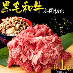 九州産 黒毛和牛 小間切れ 1kg 牛丼 炒めもの 国産牛 お肉 牛肉 切り落とし 冷凍 国産 WAGYU【送料無料】