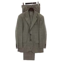 ポロ ラルフローレン POLO RALPH LAUREN スーツ セットアップ ジャケット シングル 総裏 パンツ スラックス チェック ウール グレー C92-W80-T170 A5