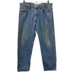 Levi's 550 デニムパンツ W38 インディゴブルー リーバイス ジップアップ コットン100% カジュアル レギュラーフィット ジーンズ 2509-615