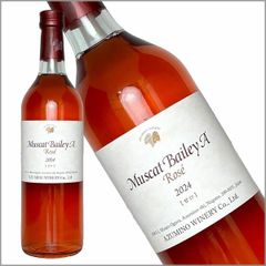 安曇野ワイナリー「マスカットベーリーA ロゼ 2024 750ml」甘口 ロゼワイン 日本ワイン 長野 国産 Japanese wine 酒 飲料