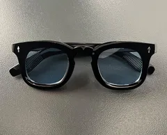 サングラス　ブルーレンズ　UVカット　ビンテージ　ヴィンテージ　アメリカン　ヨーロッパ　紫外線カット　セーフティグラス　オプティカル　クラウンパント　50s 60s クラシック　メンズ　黒縁眼鏡　メガネ　太縁　伊達メガネ　クリアフレーム