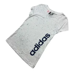 adidas Tシャツ キッズ サイズ150 【 スポーツ 普段着にも 】 ホワイト 白 女の子用 アディダス ●DC330