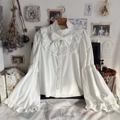 Ank Rouge フレア袖フリルブラウス