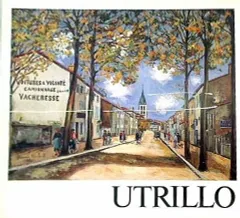 特価良品ユトリロ、希少・画版、版上サイン入、額付、Nｏ587 ara 自然、風景画