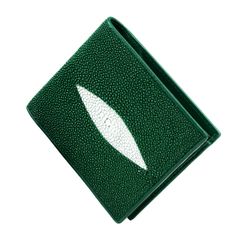 【人気商品】[Ｔｈａｉ　Ｓａｗａｄｅｅ] 財布 スティングレイ ミニ 二つ折り 短財布 エイ革 ウォレット スリム メンズ (グリーン)