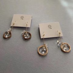 フープと雫の耳飾り (hoop×drop)