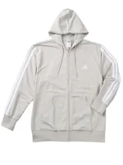 スウェットパーカー adidas アディダス 大きいサイズ メンズ ジップパーカ スポーツウェア C070128-03 ワンダーアルミ