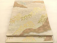 【服部織物】謹製 袋帯 引き箔 六通柄 正絹 オリエント更紗 24金 服部織物】謹製 袋帯 引き箔 六通柄 正絹 オリエント更紗 24金