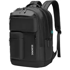 【在庫セール】[SUNOGE] リュック リュックサック バックパック メンズ レディース 軽量 多機能 18ポケット 15.6インチ パソコンリュック PCバッグ 鞄 USB充電ポート付 防水 撥水加工 通勤 通学 旅行 出張 人気 耐衝撃 おしゃれ