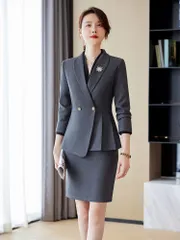 スーツ レディース スカートスーツ 入学式　ママ スーツ セットアップ 魅力的 エレガント ビジネス 膝丈 タイトスカート スリム フォーマル ストレッチ OL お洒落 btDN597
