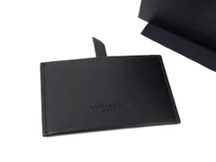 ■新品同様■ SAINT LAURENT サンローラン ケース付き ハンドミラー 手鏡 メンズ レディース ブラック系 BK7691のサムネイル