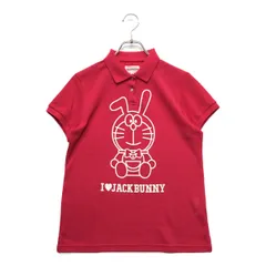 JACK BUNNY!! - coco 中古 ジャックバニー Jack Bunny!! レディース 半袖ポロシャツ 2(L) ピンク ドラえもん 中古 レディース ジャックバニー Jack Bunny!! 半袖ポロシャツ 2