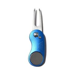 新品 折りたたみ式マーカー付き グリーンフォーク/ブルー(IF-GF0151)ゴルフ グリーンフォーク ゴルフ用品 マーカー付き 折りたたみ フォーク ワンプッシュ ワンタッチ コンパクト スポーツ用品 グッズ 小物 メンズ オールシーズン