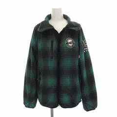 パーリーゲイツ PEARLY GATES Golf ナイロンジャケット チェック ジップアップ アウター 1 S 緑 グリーン 黒 ブラック /YMのサムネイル