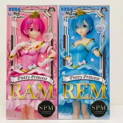 【飾磨店】 中古 フィギュア Re:ゼロから始める異世界生活 レム＆ラム SPM Pretty Princess ２体セット 【720】