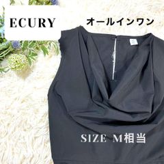 ECURY エクリュ オールインワン ブラック ノースリーブ サイズM