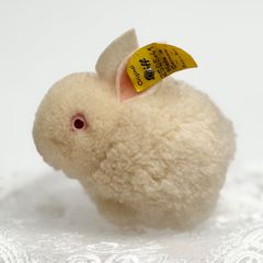 送料無料★シュタイフ★Woolen Rabbit 6㎝ オールID's完品★雪うさぎ/ぽんぽんラビット★ビンテージ★Steiff