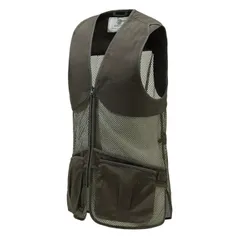 BERETTA ベレッタ レザー シューティング ベスト 38 クレー射撃 ベレッタ 射撃ベスト フルメッシュベスト ブラック XXS-3XL