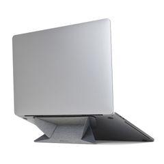 【数量限定】貼りつけ式 Macbook Pro 折りたたみ など 11.6-15.6インチのノートパソコンまで対応 スタンド ORIGAMI STAND ノートパソコン ライト グレー モボ(Mobo) AM-OSLT-LG