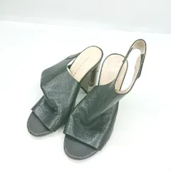 ◇ ⊂ FABIO RUSCONI オープントゥ ヒールサンダル サイズ35 ブラック レディース E  【1502180074936】