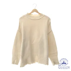 ☆美品☆ GRL グレイル トップス ニット セーター 長袖 モックネック ハイネック 袖リブ レディース オフホワイト F 901-5375 送料無料 古着