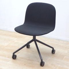muuto ムート ファイバーサイドチェア スイベルベース キャスター ミーティングチェア グレー 北欧デザイン EG18678 中古オフィス家具