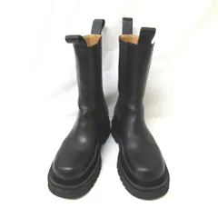 【美品】ボッテガヴェネタ ショートブーツ ブーティー レザー 23.5 厚底 黒 BOTTEGA VENETA - 美品 ボッテガヴェネタ BOTTEGA VENETA ブーツ