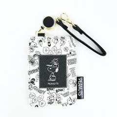 スヌーピー 野球 リール付きパスケース 定期入れ SNOOPY