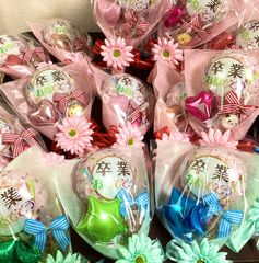 卒業おめでとう　風船ブーケ♡1個　プチギフト　お菓子無し　卒業　卒園　プレゼント　お配り用