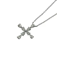 ハリーウィンストン HARRY WINSTON ペアシェイプ ミニクロス ネックレス Pt950 ダイヤモンド ジュエリーのサムネイル