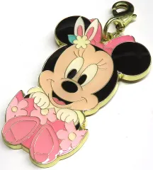 【中古】キーホルダー ミニーマウス チャーム 「ディズニー・イースター2022」 東京ディズニーランド限定 ジャングルカーニバル ゲーム失敗景品
